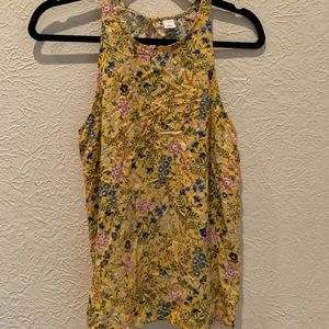 Old Navy Yellow Floral Top